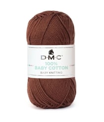 Coton à tricoter 100% Baby Cotton - DMC - certifié Oeko-Tex 777 Marron