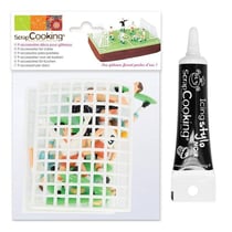 Décoration pour gâteau Football + Stylo glaçage noir