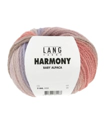 Pelote de Baby Alpaga HARMONY - 100gr - Lang Yarns - Dégradés Poétiques 0008 Multicolore