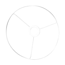 Anneau avec croix, 40 cm verni blanc