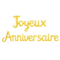 Ballon aluminium Joyeux Anniversaire - or