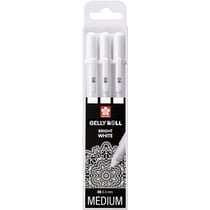 Stylo encre gel SAKURA - Gelly Roll - Blanc - Pointe ronde