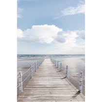 Tableau sur toile pont de bois 45x65 cm