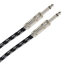 Plugger, câble Tweed guitare instrument Jack mâle 6,35mm vers Jack mâle 6,35mm.