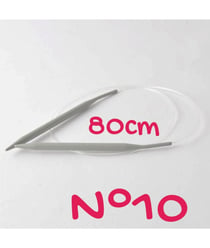 Aiguilles à tricoter circulaires Aluminium 2mm à 10mm X 80 cm - Rico Design taille n°10