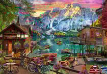Puzzle 1000 pièces - Lago Di Braies, Italie - Bluebird Puzzle
