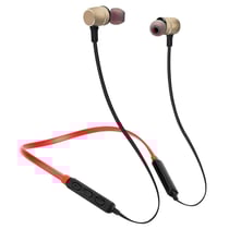 Casque Sport Sans Fil Bluetooth Rouge Pour Smartphones Distance 10m Or YONIS