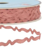 Bobine 25m serpentine asymétrique 8mm Vieux Rose