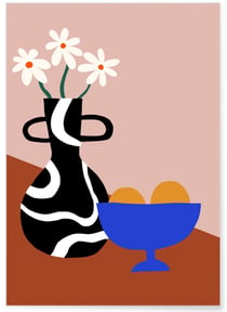 Affiche Vase de fleurs | A3 : 29,7x42cm
