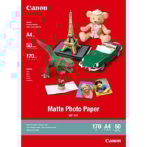 Papier photo mat CANON MP-101 170g/m2 - Format A4 - 50 feuilles