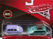 Coffret 2 vehicules cars 3 - minny - van - voiture miniature - mattel - dxw06