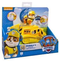 Pat patrouille ruben avec son bulldozer - figurine chien - paw patrol - spin master - 20114323