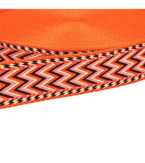 Bobine 14,5m sangle chevrons 38mm orange