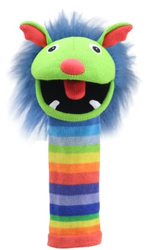 Marionnette chaussette Rainbow - 13 cm - The Puppet Company