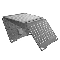 Swissten Chargeur Solaire 22W Ports USB USB-C Étanche IP67 et Pliable Gris