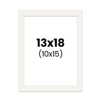Passe-partout - Blanc cassé - 13x18cm - Photo 10x15cm - Pour cadre - Encadrement