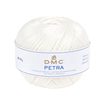 Pelote de laine - 100% coton - Ivoire - 54460 - DMC - Petra - Grosseur 5