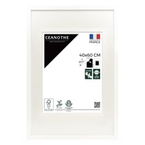 Cadre photo Milan blanc 40x60 cm avec passe-partout