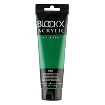 Peinture acrylique - Vert permanent clair - 612 - BLOCKX Artist - Qualité beaux-arts - Tube 120ml