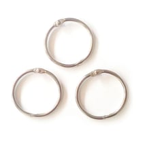 Graine Créative - Anneaux en métal ouvrable Ø 40 mm Argent (x5)