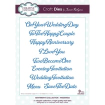 Matrices de découpe - Sentiments anglais mariage - 9 dies - Creative Expressions