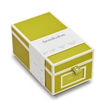 Semikolon 370084 Boîte à cartes de visite - répertoire alphabétique - 10,5 x 18 x 8,3 cm - boîte à cartes de visite - matcha vert clair