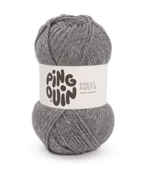 Pelote à Tricoter PINGO FIRST 6 - 100 g - Pingouin : Douceur, Polyvalence et Petit Prix Orage Gris