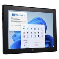 Tablette Tactile 10.1 Pouces 2 En 1 Windows 11 6GB+64GB Quad Core HDMI Noir YONIS