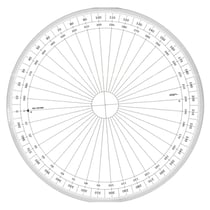 Graphoplex - Rapporteur cercle entier grades Ø 30 cm
