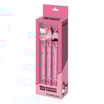 Sanrio - Pack 3 stylos à bille effaçable à encre gel