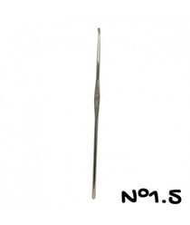 Crochet en aluminum - 12cm - n°0.60 a n°2 - Distrifil taille n°1,5
