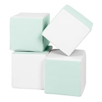 Lot cubes XXL mousse 4 pcs blanc, Menthe