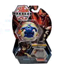 Bakugan battle planet : aquos cyndeous avec carte - boule bleue - spin master 20119733
