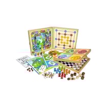 Coffret de jeux classiques Jeujura en bois - Set multi-jeux traditionnels