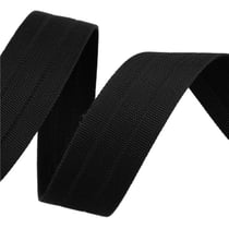 Bobine 10m sangle gros grain Noir 30mm