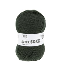 Pelote à tricoter SUPER SOXX 4 fils - 100 Gr - Lang Yarns - La laine à chaussettes incontournable 0018 Vert