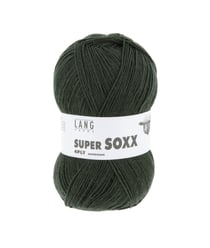 Pelote à tricoter SUPER SOXX 4 fils - 100 Gr - Lang Yarns - La laine à chaussettes incontournable 0018 Vert