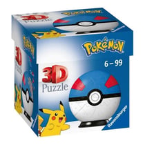 Puzzles 3d ball 54 pieces - super ball / pokémon ravensburger 11265