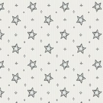 Tissu Jacquard d'ameublement Etoiles de noël Lurex sur fond Blanc cassé