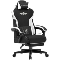 Chaise gaming ergonomique GTPLAYER - Tissu - Noir - 50 x 50 x 130 cm