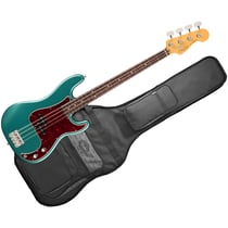 American Professional Classic Precision Bass Split Single RW Faded Sherwood Green Metallic + Housse Fender