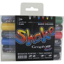 Graph'It - Set de 6 Marqueurs Graph'it Shake Medium Basic