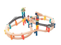 Circuit train double niveau électrique 60 pcs