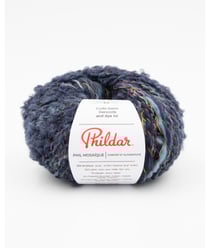 Pelote de laine et alpaga à tricoter PHIL MOSAIQUE - Phildar Navy Bleu