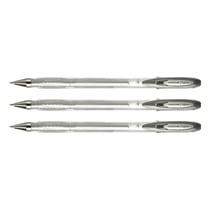 Roller encre gel UNI-BALL Signo UM120NM - Argent - Pointe moyenne 0,7 mm - Lot de 3