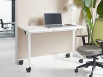 Bureau pliable Panneau de particules mélaminé (MFC) Blanc CAVI - Beliani