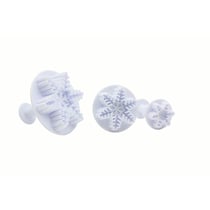 Lot de 3 emporte-pièces de Noël pour pâte à sucre motif flocon de neige Zenker Emporte-pièces