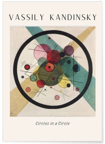Affiche Vassily Kandinsky Circles in a Circle | A3 : 29,7x42cm