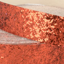 Galon glitter Film 20m rouge brillant