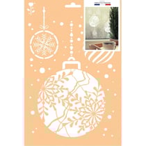 POCHOIR A4 SANS SACHET - BOULES DE NOEL